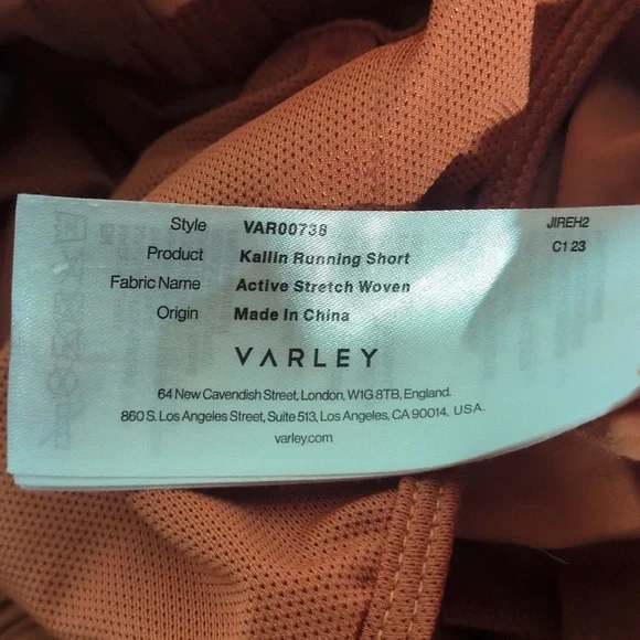 VARLEY Kallin Running Short, Orange Rust, Medium, EUC - Picture 9 of 10